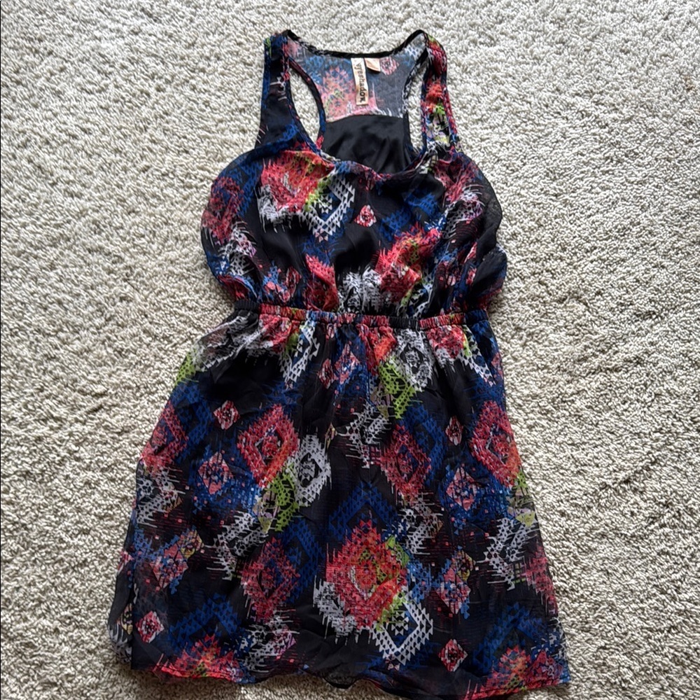 Eyeshadow L Multicolor Racerback Mini Dress - Picture 2 of 10